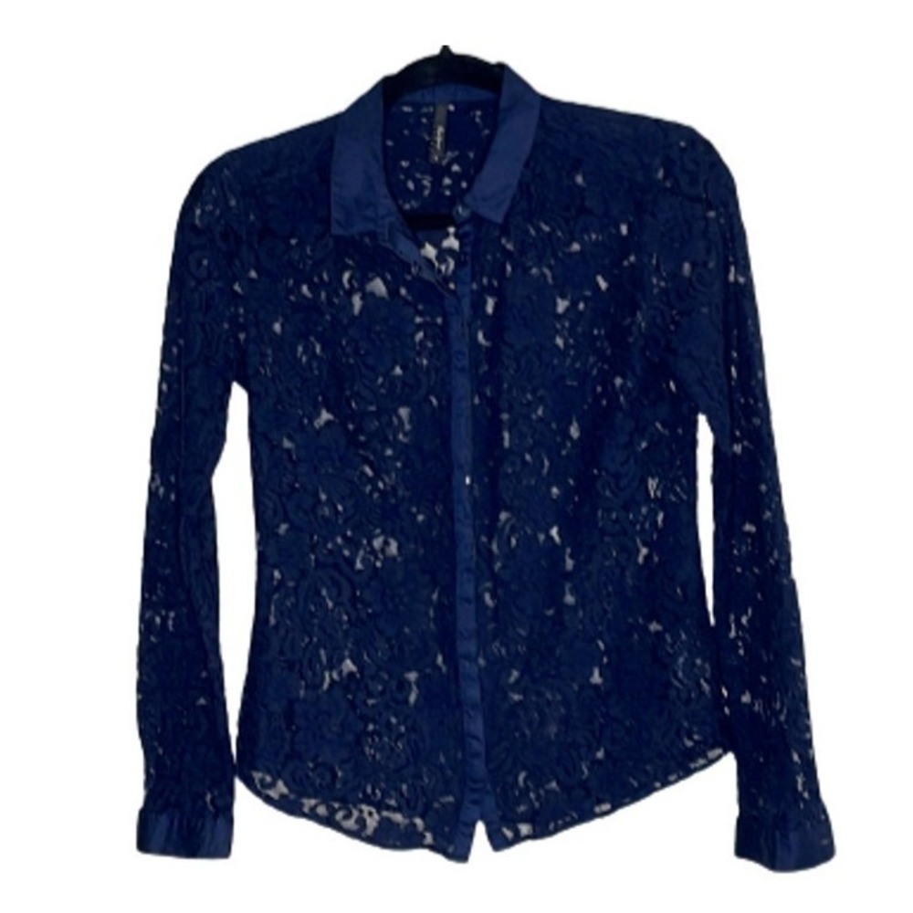 PEPE JEANS  LONDON MELINDA   BUTTON UP WOMEN'S SHIRT‎ SIZE S Blue